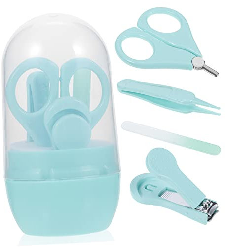 ibasenice 1satz Nagelpflege Neugeborene Sanfte Nagelschneider Und Feile Für Kleinkinder Inklusive Praktischem Aufbewahrungset Shower Und Neumamis - Sichere Anwendung
