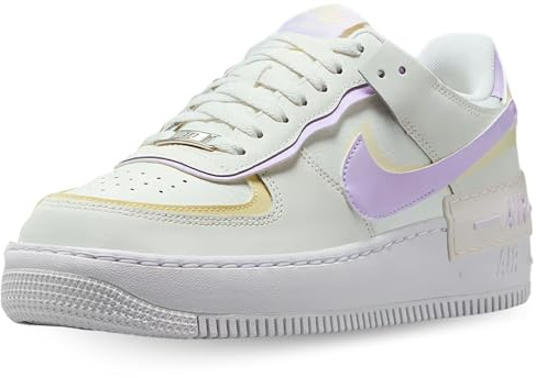 Nike DZ1847-113 Air Force 1 Shadow Donna, Sail/Barely Grape-Alabaster-White EU 40
