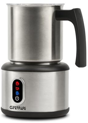 G3 Ferrari G10198 Choco-Lat Montalatte con bicchiere INOX staccabile, 600, Capacità 250 ml, 3 funzioni, Cappuccinatore, Touch screen, Facile pulizia, Spegnimento automatico