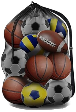Weenwill Sac à Ballons de Foot,Grand Capacité Sac de Ballon Extra Large,40 x 30 Pouces avec Bandoulière Réglable,Sacs à Dos de Rangement étanche pour Football,Basket-Ball,Volley-Ball,Rugby,Natation