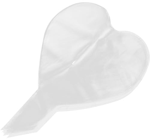 PAMINGONO 10 Stück Herzförmige Transparente Tpu Blumenstrauß Verpackungsbälle Leicht und Kompakt für Valentinstag Hochzeit und Geschenkdeko