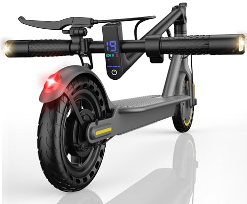 Monopattino Elettrico Adulto, Velocità Fino a 25 Km/h, 25/35Km di Autonomia, 8.5 Pneumatici Solidi, Carico massimo 120 kg, Doppia frenata, R50