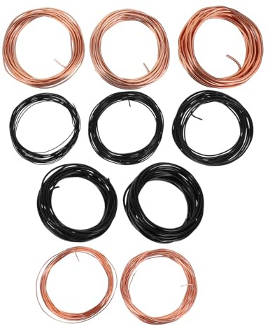 SUPVOX 10 Rotoli Filo per Bonsai in Alluminio 1.0-3.0mm Set Multifunzione per Piante e Alberi Bonsai, Resistente e Riutilizzabile per Artigianato Fai da Te e Fissaggio Stabile