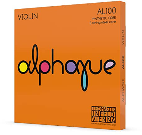 Thomastik 633485 Saiten für Violine ALPHAYUE Nylonkern, Satz 4/4 medium Mensur 325mm / 12.8“