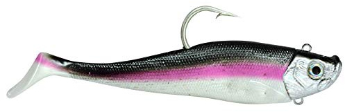 Dieter Eisele Hörminator Shad - Gummifisch + Jighaken Meeresköder Dorschköder, Köder für Heilbutt, Angelköder für Norwegen, Island, Gewicht/Länge/Hakengröße:300g - 18.5cm - Gr. 10/0