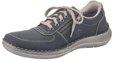 Rieker 03030-14, Herren Derbys, Blau (pazifik/amaretto 14), 42 EU (8 UK)