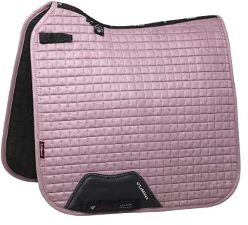 LeMieux Tapis de selle de dressage carré en daim - Tapis de selle pour chevaux - Équipement et accessoires d'équitation (musc - S/M)