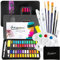 JOTOL Set de Peinture Aquarelle Solide - 48 Couleurs Boîte d'Aquarelle Concentrée - Pour Enfants, Débutants, Professionnels