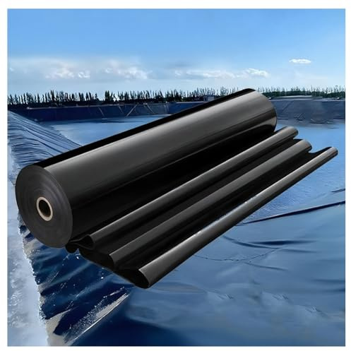 Revestimiento resistente para estanques de peces, 5 x 15 m, película impermeable flexible para cascadas, arroyos, fuentes y jardines acuáticos, revestimientos preformados para todo tipo de clima