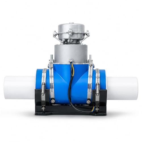 Generador hidroeléctrico horizontal de 1000 W, salida de CA de 220 V, salida de 114 mm, turbina de potencia micro hidráulica de cabeza baja para pequeños arroyos fuera de la red