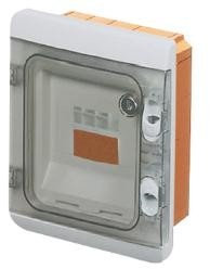 Gewiss - Gw48681 scatola elettrica - quadro elettrico (grigio, arancione, 138 millimetri, 169 millimetri, 70 mm)