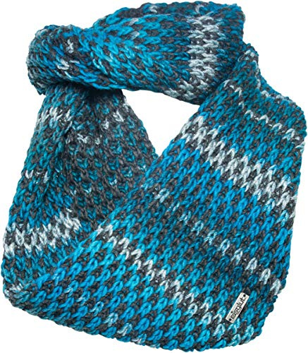 Eisglut Sciarpa Baileyl Loop da donna, turchese, 70 x 28 cm
