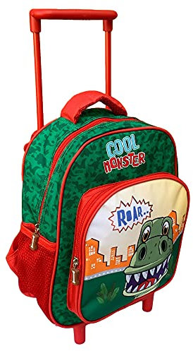 M.C. srl Rucksack Asilo Trolley Dinosaurier, 2 Räder, ausziehbarer Griff, 30 cm - DIN0726