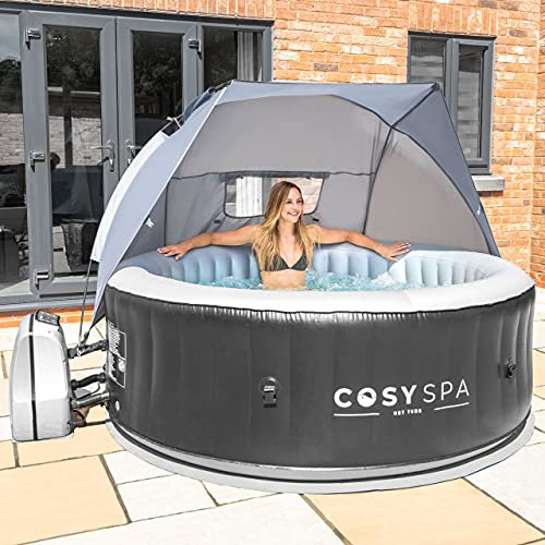 CosySpa Tettoia per Vasca Idromassaggio Gonfiabile | Telo Gazebo per Esterni | Protezione dal Sole | Accessori Piscina Idromassaggio Gonfiabile | Accessori da Giardino