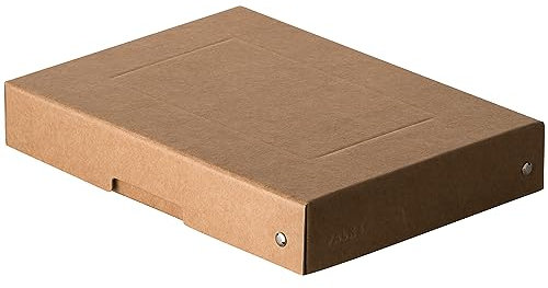 Original Falken PureBox Nature. Made in Germany. 40 mm hoch DIN A5. Aufbewahrungsbox mit Deckel aus stabilem Karton Vegan Geschenkbox Transportbox Schachtel Allzweckbox