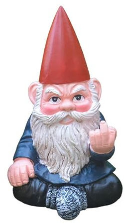 BQKMTPVA Nain de Jardin, Sculpture Jardin, 7x6.5x12CM Statue Nain de Jardin Exterieur, Ornements de Jardin pour l'intérieur ou l'extérieur, Statue de GNOME (D)