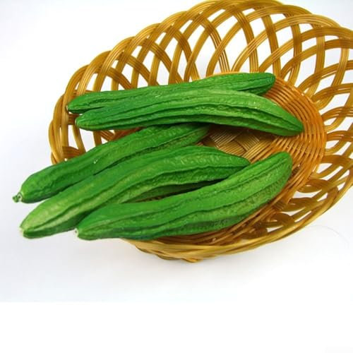 Honseadek Künstliches PU-Kunstgemüse, grünes Lebensmittelmodell, Erntedekoration, Fotografie-Requisiten, künstliches lebensechtes Gemüse, realistische Requisiten, Dekoration, Heimparty (18)