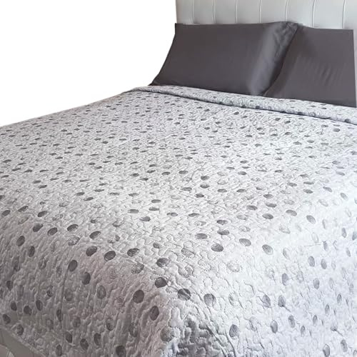Home Tresor Trapuntino Copriletto, Quilt Letto Primaverile-Estivo, Trapunta Anallergica Autunnale Mezza Stagione 100 gr/mq Antiacaro e Traspirante (Dis. 1, Una piazza e mezza)