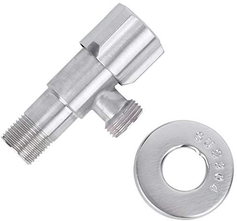 AKLOSIPY Valvola di Arresto in Acciaio Inossidabile G1/2in per Caldo e Freddo - Valvola Ad Angolo Elegante per Accessori da e Bagno