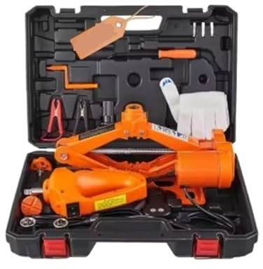 Gatos para Coche Gato Eléctrico para Coche, Gato De Tijera 3 T con Llave De Impacto, Gato para Coche De 12V con Monturas Dobles, Cambio De Neumáticos para Camión SUV Gato para Coche Kit