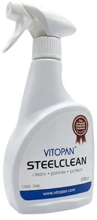 Vitopan Steel Clean Kitchen Spray 300ml – Surface Cleaner, Stainless Steel Polish & Protection – Professional Hygiene Choice
