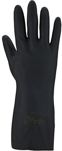Asatex 3470 11 chimiche protezione guanti in neoprene resistente agli agenti chimici, Grigio, Taglia 11