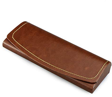 LifeArt Eyeglass Case Hard Shell, Portable Sunglass Case for Women and Men, fashionable PU Leather Eyeglass Case, Lightweight