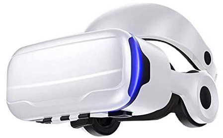 LAHappy Lunettes VR 3D pour Jeux et Films, VR Casque Réalité Virtuelle, Casque Stéréo Intégré, Compatibles avec iPhone, Samsung et Autres Smartphone (4.7 à 6.0 Pouces)