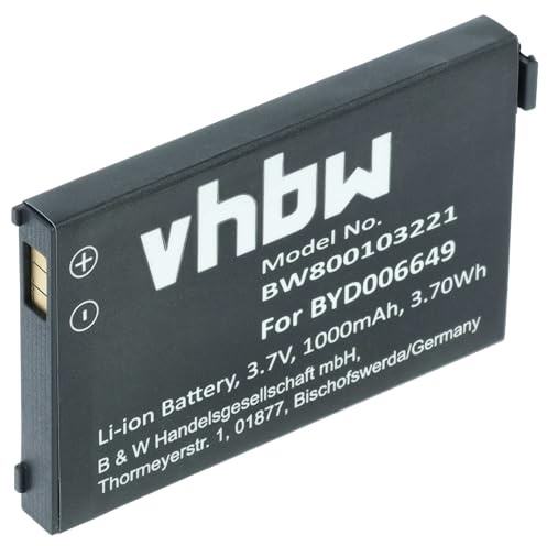 vhbw Replacement Battery compatible with V-Tech Baby BM1000 Digital Audio Baby Monitor Babyphone Babyfone Babytalker (1000mAh, 3.7V, Li-Ion)