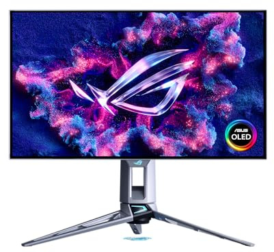 ASUS ROG Swift OLED PG27AQWP-W - Monitor TrueBlack Glossy Tandem de 27, Modo Dual (540 Hz QHD, 720 Hz HD), 0,02 ms, OLED Care Pro, Neo Proximity Sensor, VESA DisplayHDR 500 True Black, DP 2.1