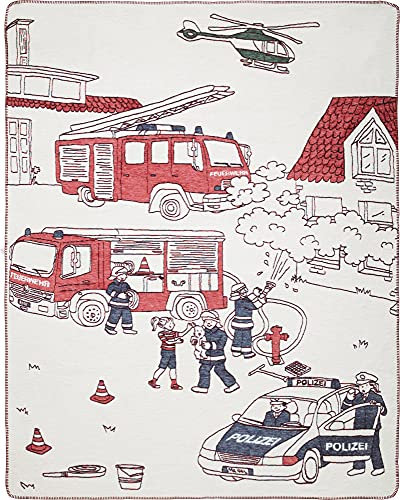 Erwin Müller Kinderdecke Baumwollmischung rot Größe 150x200 cm