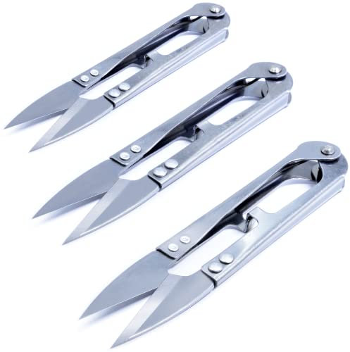 zefiru Tijeras Bonsai Pequeñas (3 Unid.) - Inoxidables - Poda Brotes y Hojas en Bonsais - Defoliadora - 10.5 cm - Tijeras de Precisión Jardineria - Herramienta para Bonsai