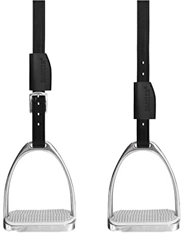 Passier Steigbügelriemen Velvet Touch Mono schwarz, Größe:65 cm