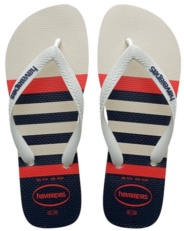 Havaianas – Top Nautical, bequeme, leichte und vielseitige Flip-Flops, Design im Marinestil, breite Riemen, Herren