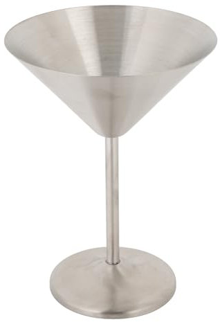 WOHPNLE Bicchiere da cocktail in acciaio inossidabile, 200 ml di bicchieri di martini senza grazia in lavastoviglie in metallo vino in metallo bicchieri Margarita a prova di franco per