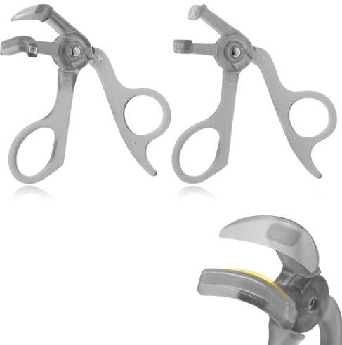 PYEUIFT 2 Pezzi Bigodini per Ciglia Senza Pizzicare o Tirare Bigodino a Lunga Durata Adatto a Tutte le Forme Degli Occhi Strumento Professionale Cuscinetti Ricarica in Silicone Spazzola Donne Ragazze