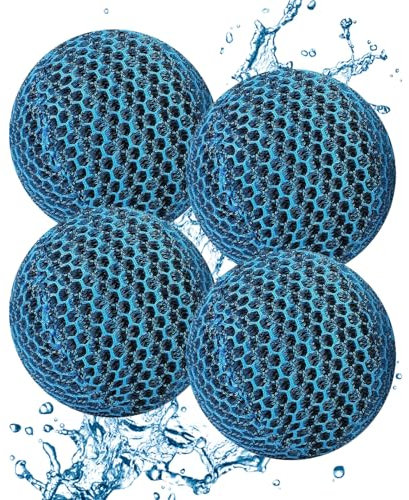 SIGANDG 4 Piezas Hot Tub Pool Scum Absorber, Espuma Reutilizable de 6cm para Eliminar Bolas de Esponja, Hot Tub Esponja Absorbente de Aceite, Limpiador de Espuma de Hidromasaje para Piscinas