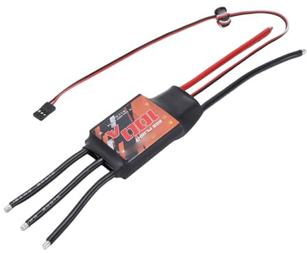 GEERYZHE ESC sans Balais 100A pour Avion RC et Quadricoptère - Contrôleur de Vitesse électrique Compatible LiPo 3-7S avec Bec 5A pour Voilure Fixe, Multirotor et Drone