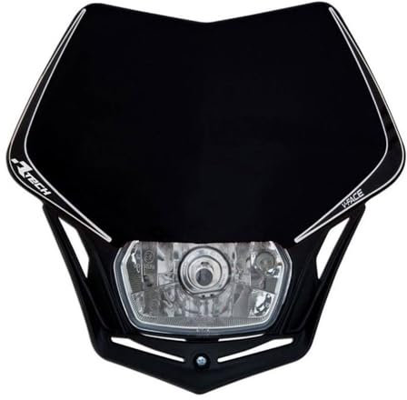 Scheinwerferplatte Enduro Racetech V-Face schwarz