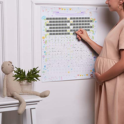 Calendario della gravidanza, ogni giorno una casella da grattare per scoprire informazioni, curiosità e consigli sui 9 mesi più emozionanti della tua vita