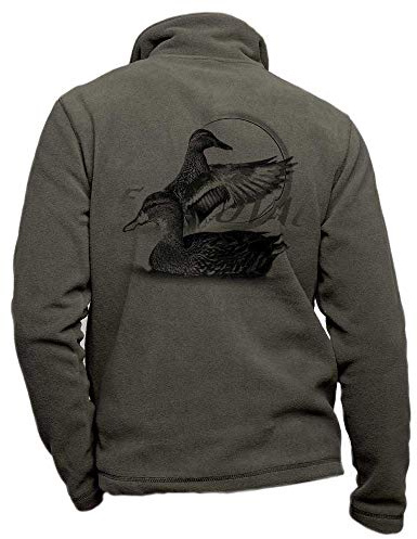 Pets-easy Veste chasse polaire kaki personnalisé canard - vêtement chasse taille M