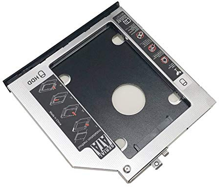 2nd HDD SSD Hard Drive Optical Bay Frame Caddy Tray for HP ZBook 15 ZBook 17 G1 G2 with Bezel Front Cover Mounting Bracket