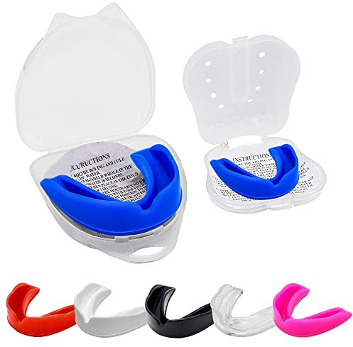 Hash Mundschutz – Mundschutz für Erwachsene, Senioren, Kinder, Jugendliche, ideal für Schule, Kampfsport, Rugby, Fußball, Hockey, Muay Thai, MMA, Boxen, Kampfsport, Basketball, mit Hülle, ab 13