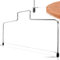 Menz coupe-tarte, inox - 32 cm coupe-fond de tarte réglable en hauteur - coupe-tarte avec fil de scie à tarte dentelé - coupe-tarte fonctionnel en remplacement du couteau à tarte