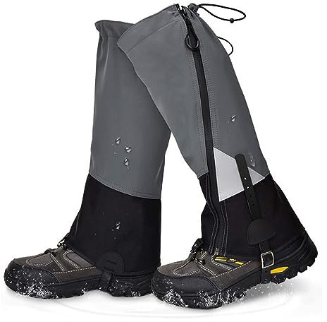 Lixada Outdoor Gamaschen Wasserdicht,zum Schutz von Hose&Schuhe vor Schnee/Regen/Insekten, Gaiters Schneewandern, Klettern Boot zum Wandern,Jagd,Fahrrad,Trekking, Klettern, und Skifahren Unisex