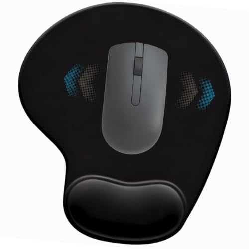 Alfombrilla ergonómica para ratón. Almohadilla con reposamuñecas de Gel ergonómico para pc. Base de Goma Antideslizante. Mouse Pad ergonómica de microfibras