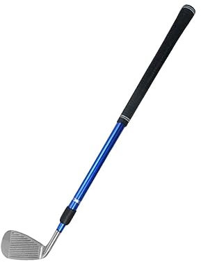 Dickly Golf Chipper Golf Wedge für Rechtshänder, Verstellbar, 55,9–94 cm, Einziehbarer Golf Chipping Übungsschläger für Fortgeschrittene Erwachsene, Damen, H, Blau