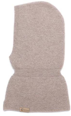 KNITAS Gorro de una Sola Capa Tejido en Lana Merina y Cachemira (-5+10°C) para niños pequeños I Pasamontañas súper Suave I Gorro de Primavera, otoño para niños en Beige, Rosa, Gris, Fucsia y Negro