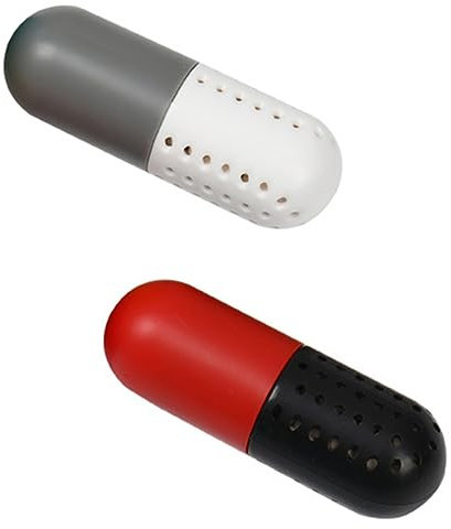 Baluue 2St Schuhe Deo Kapseln Sneaker-Desodorierungsbälle massieren Moxibustion-Stick-Schutz Sneaker-Desodorierer schuhe pflege schuhgeruch werkzeug Schuhkapsel Kleiderschrank Plastik