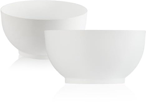 Tymar Macetero para exterior, cuenco redondo para tumba de plástico mate (blanco; diámetro de 24 cm)